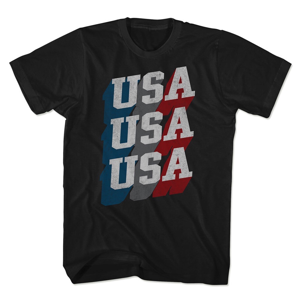 Trau & Loevner Men's USA Blocked Tee